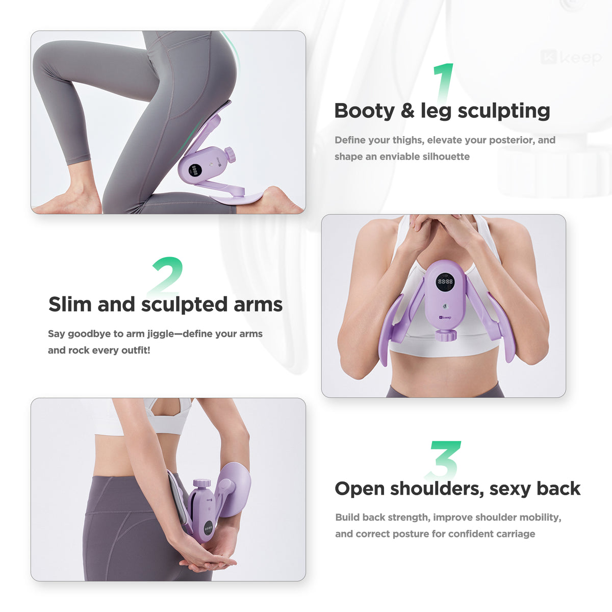 Inner Thigh Toner & Leg Exerciser - Pelvic Floor Muscle Trainer