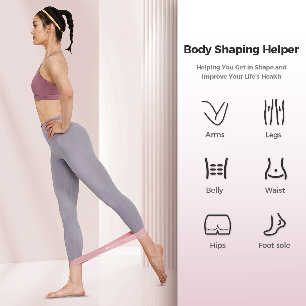 Silicone Resistance Bands Set - For Home Gym Yoga & Physical Therapy