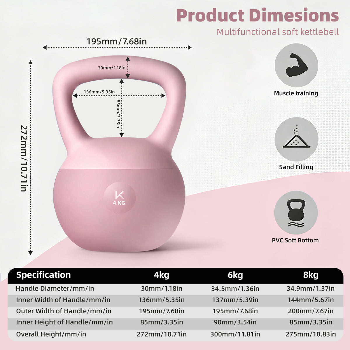 Soft Kettlebell Floor-Friendly