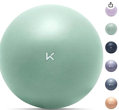 Pilates Ball Small- Balance Yoga Balls for Working Out, Fitness Ball for Core Strength and Physical Therapy