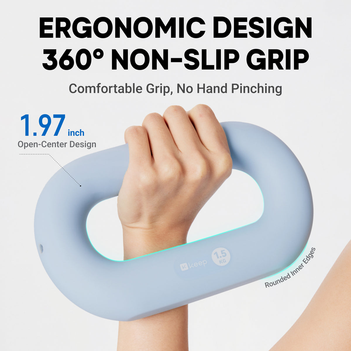 360° Grip Weighted Ring Dumbbell