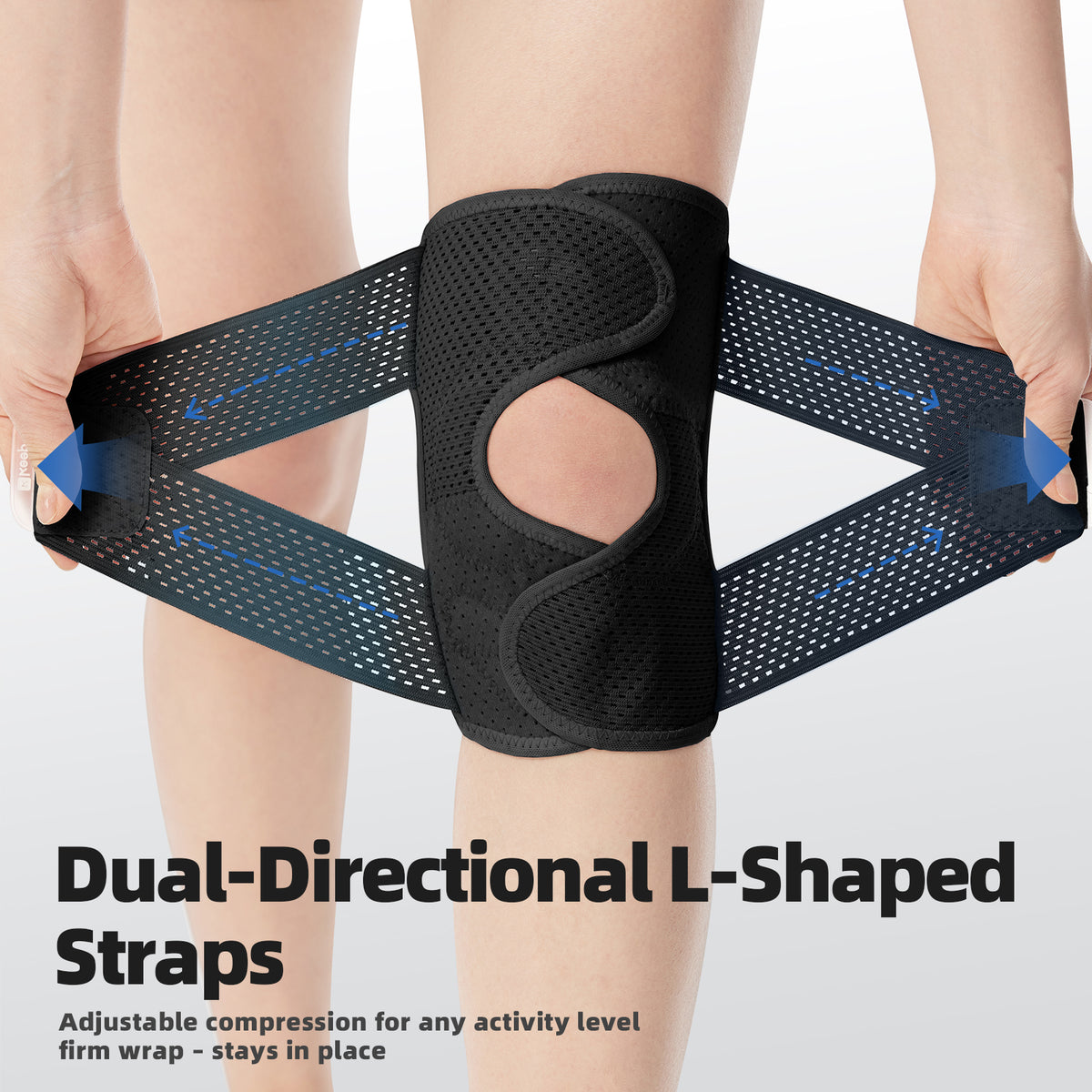 Adjustable Knee Brace with Side Stabilizers