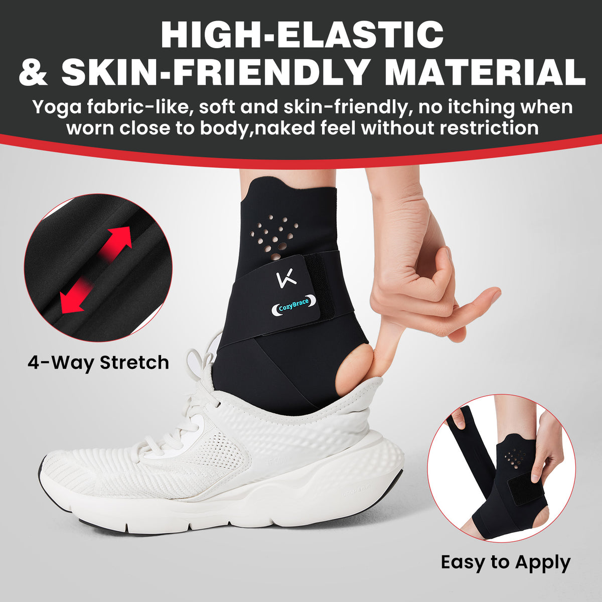 Adjustable Ankle Brace with Compression Support