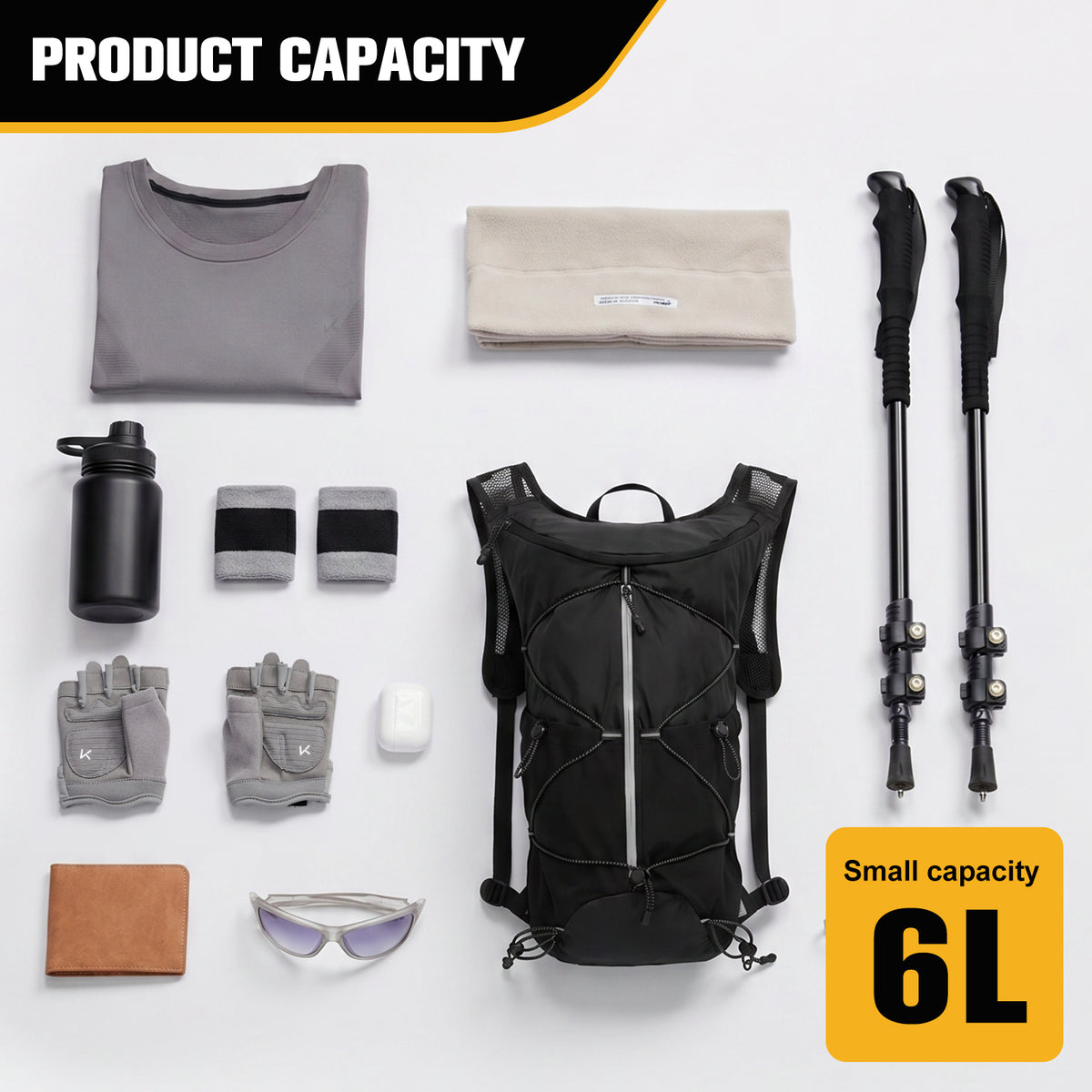 6L Mini Lightweight Hiking Backpack