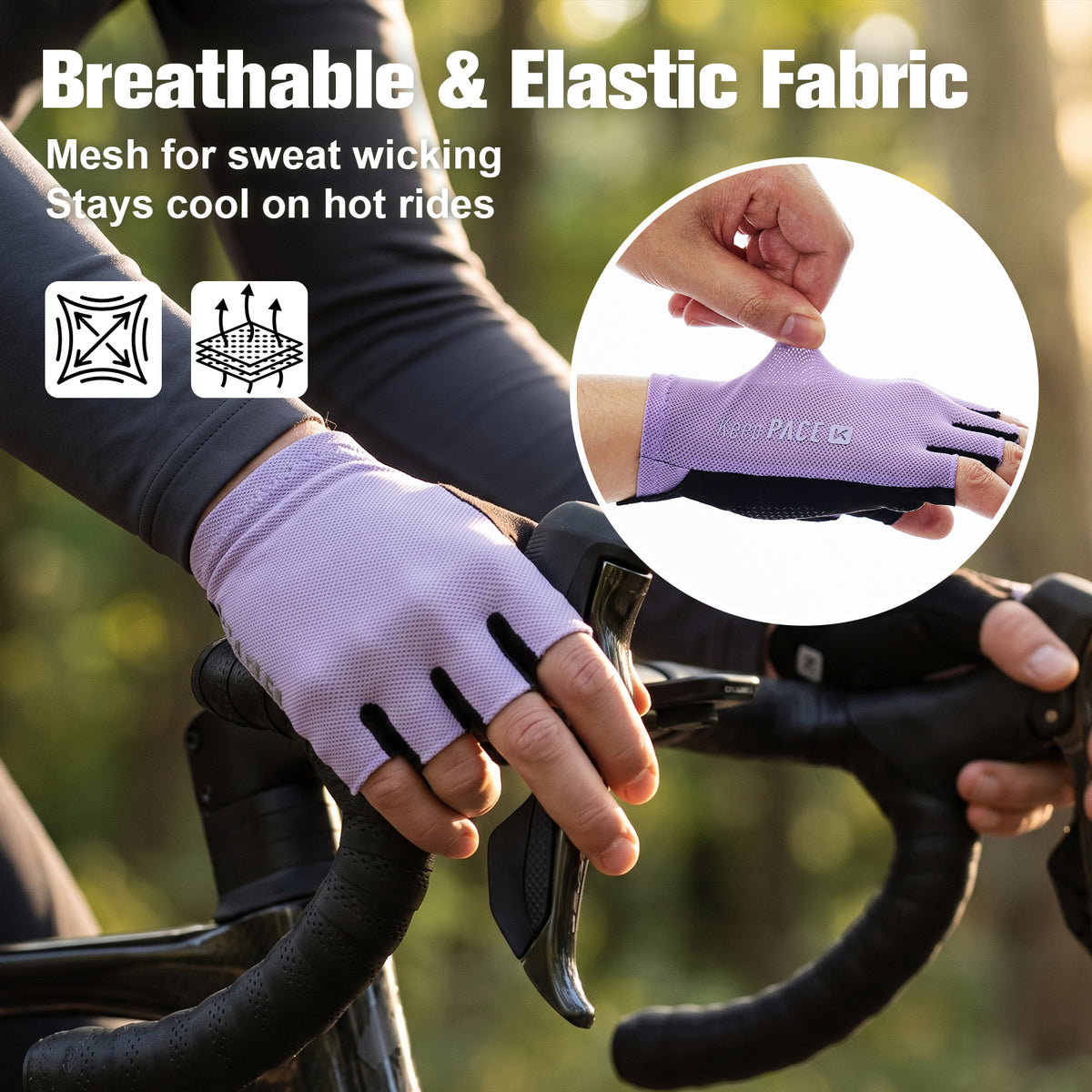 Gel-Padded Fingerless Cycling Gloves