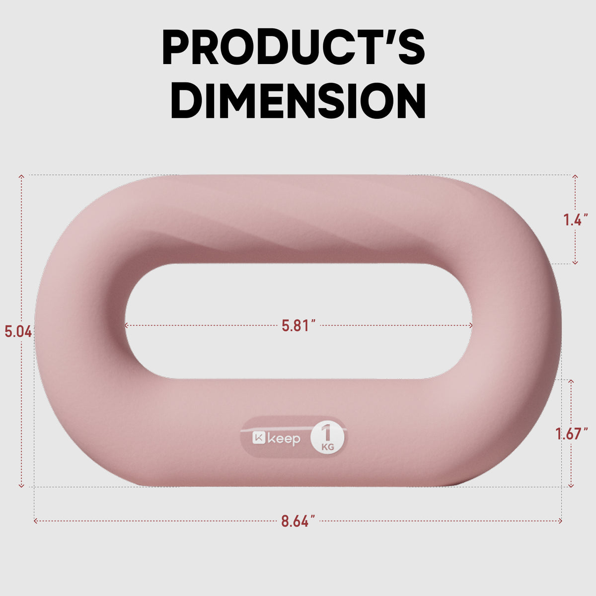 360° Grip Weighted Ring Dumbbell