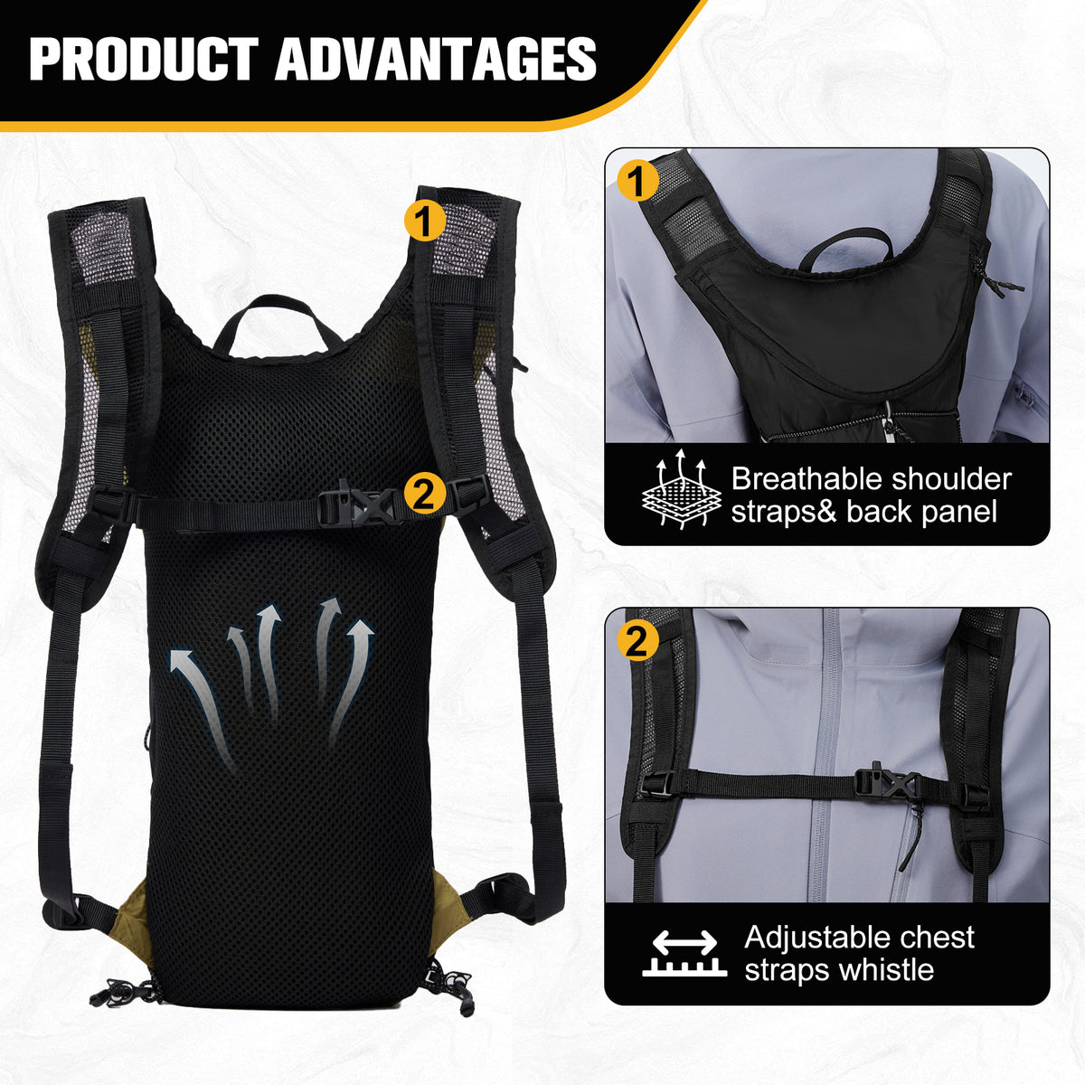 6L Mini Lightweight Hiking Backpack