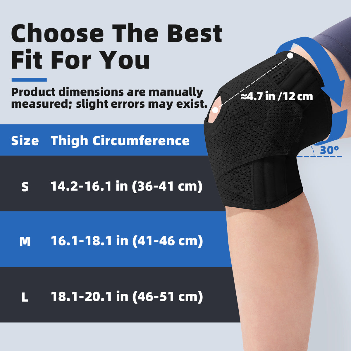 Adjustable Knee Brace with Side Stabilizers
