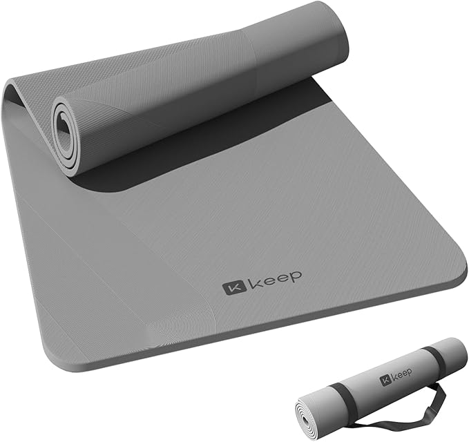 32" Yoga Mat - Extra Wide Exercise Mat with Strap