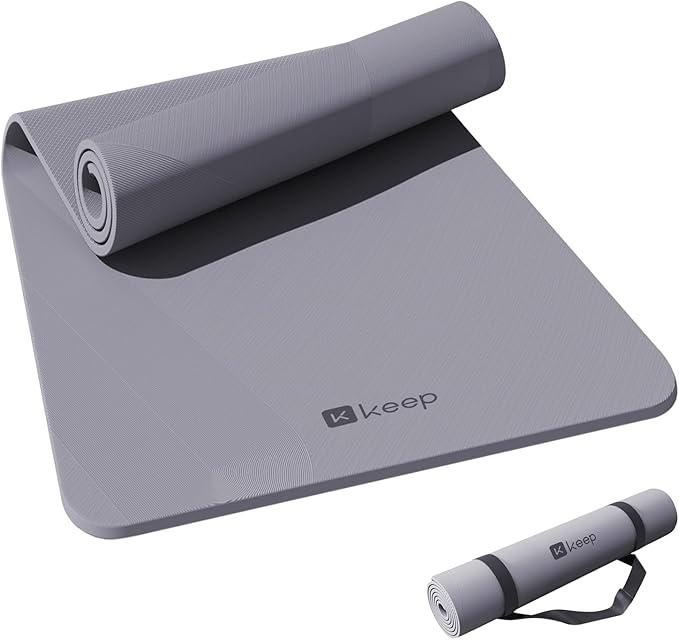 32" Yoga Mat - Extra Wide Exercise Mat with Strap