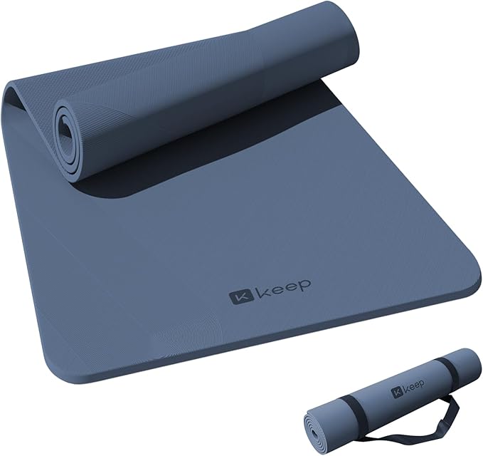 32" Yoga Mat - Extra Wide Exercise Mat with Strap