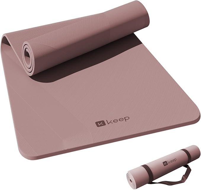 32" Yoga Mat - Extra Wide Exercise Mat with Strap