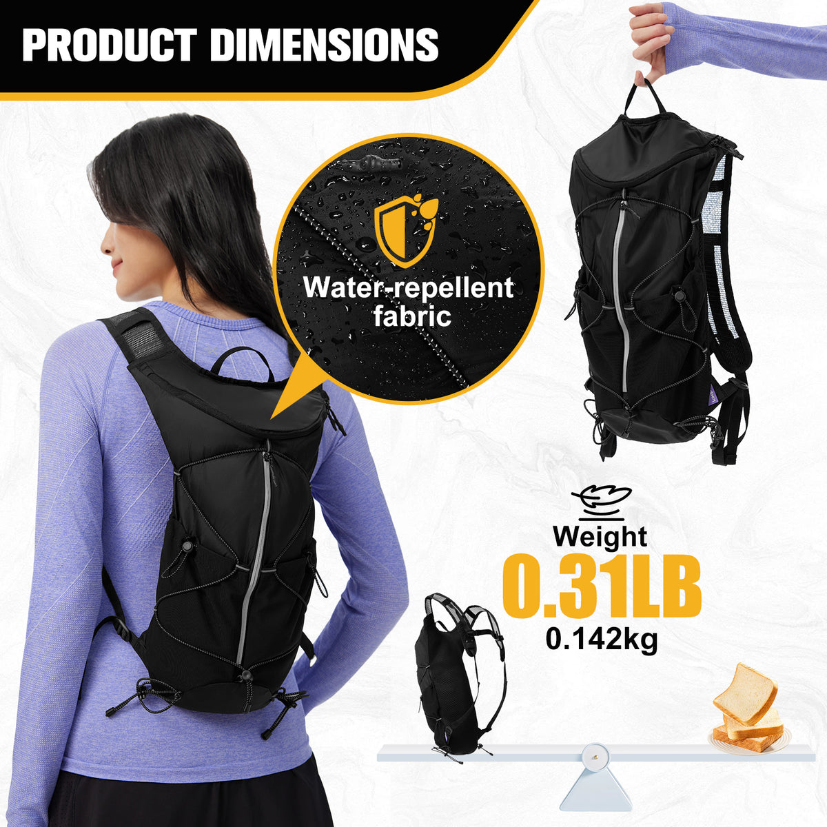 6L Mini Lightweight Hiking Backpack