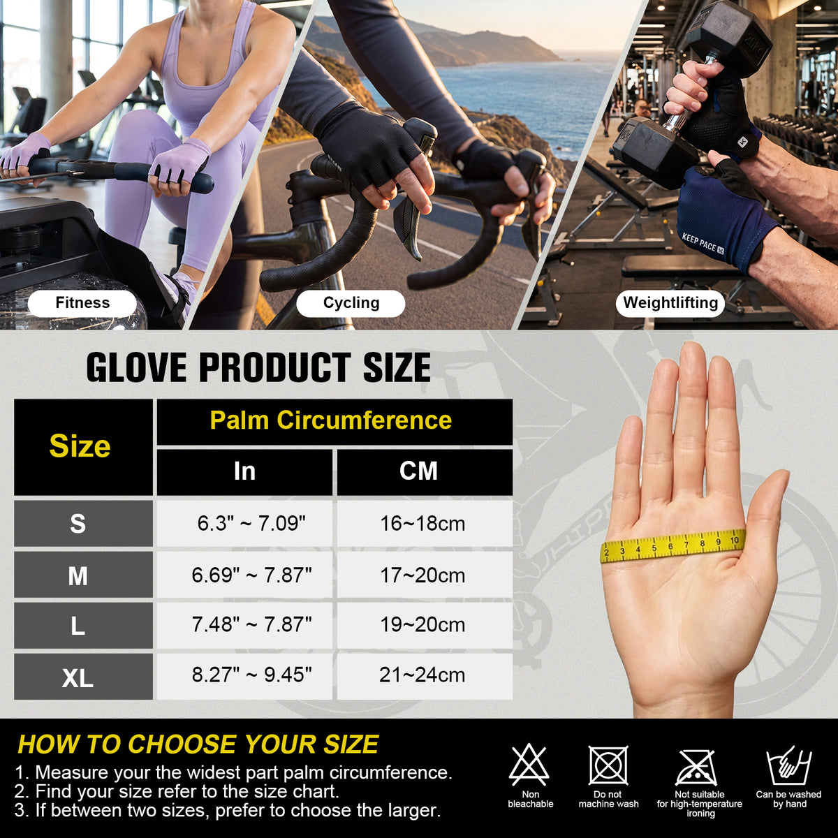 Gel-Padded Fingerless Cycling Gloves