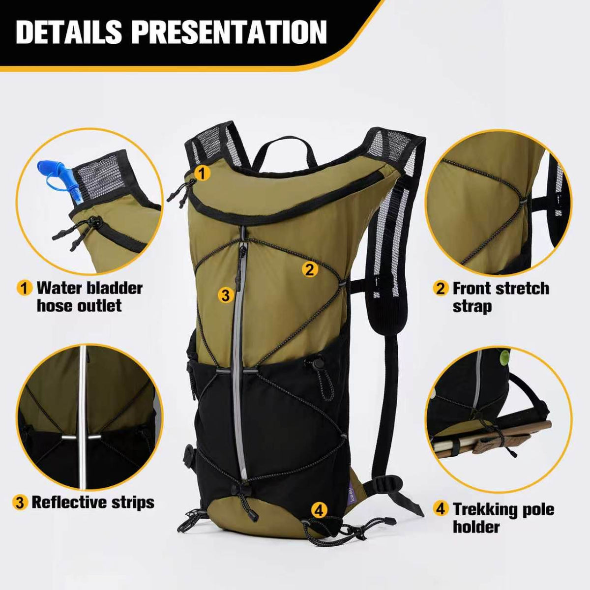 6L Mini Lightweight Hiking Backpack