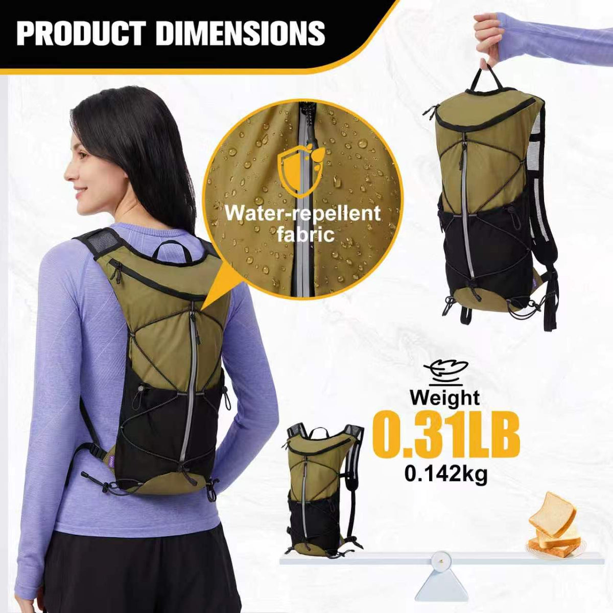 6L Mini Lightweight Hiking Backpack