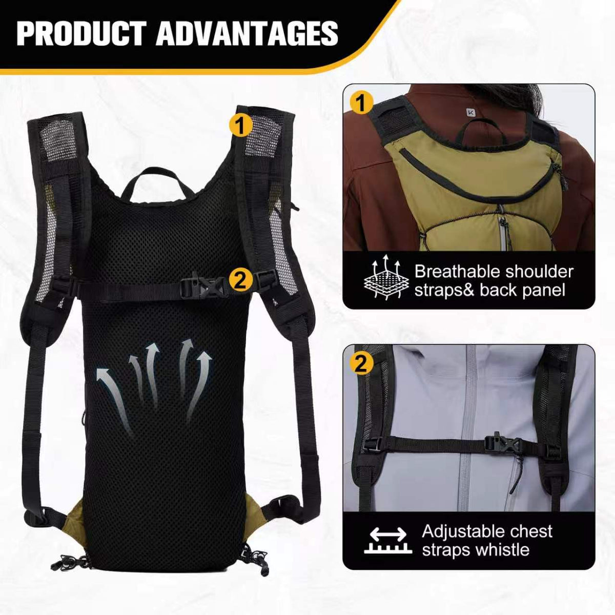 6L Mini Lightweight Hiking Backpack